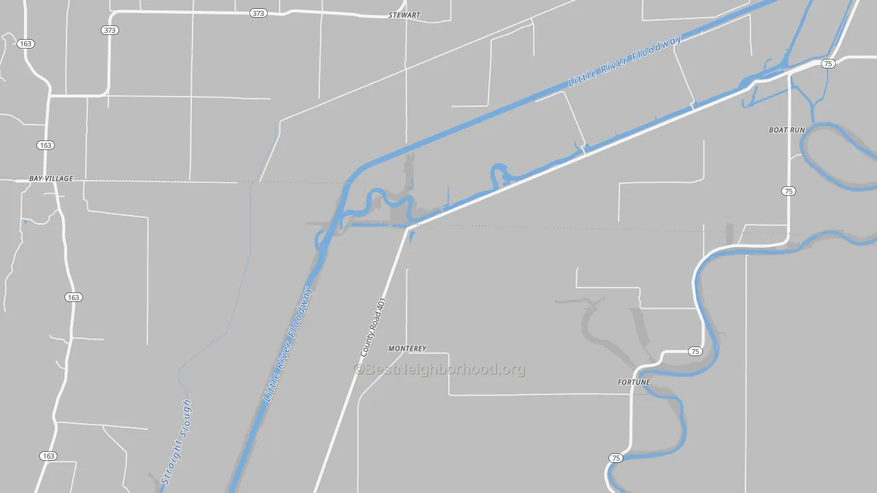 Transit Grade map of Monterey, AR