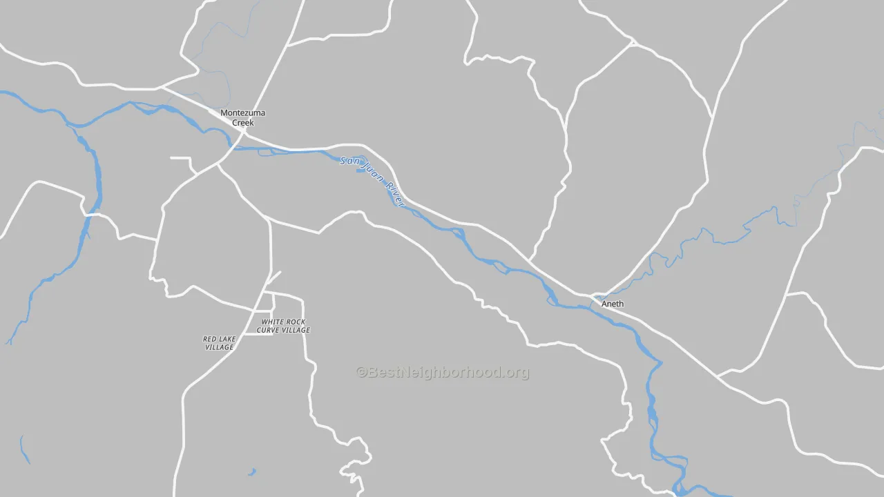 Transit Grade map of Montezuma Creek, UT
