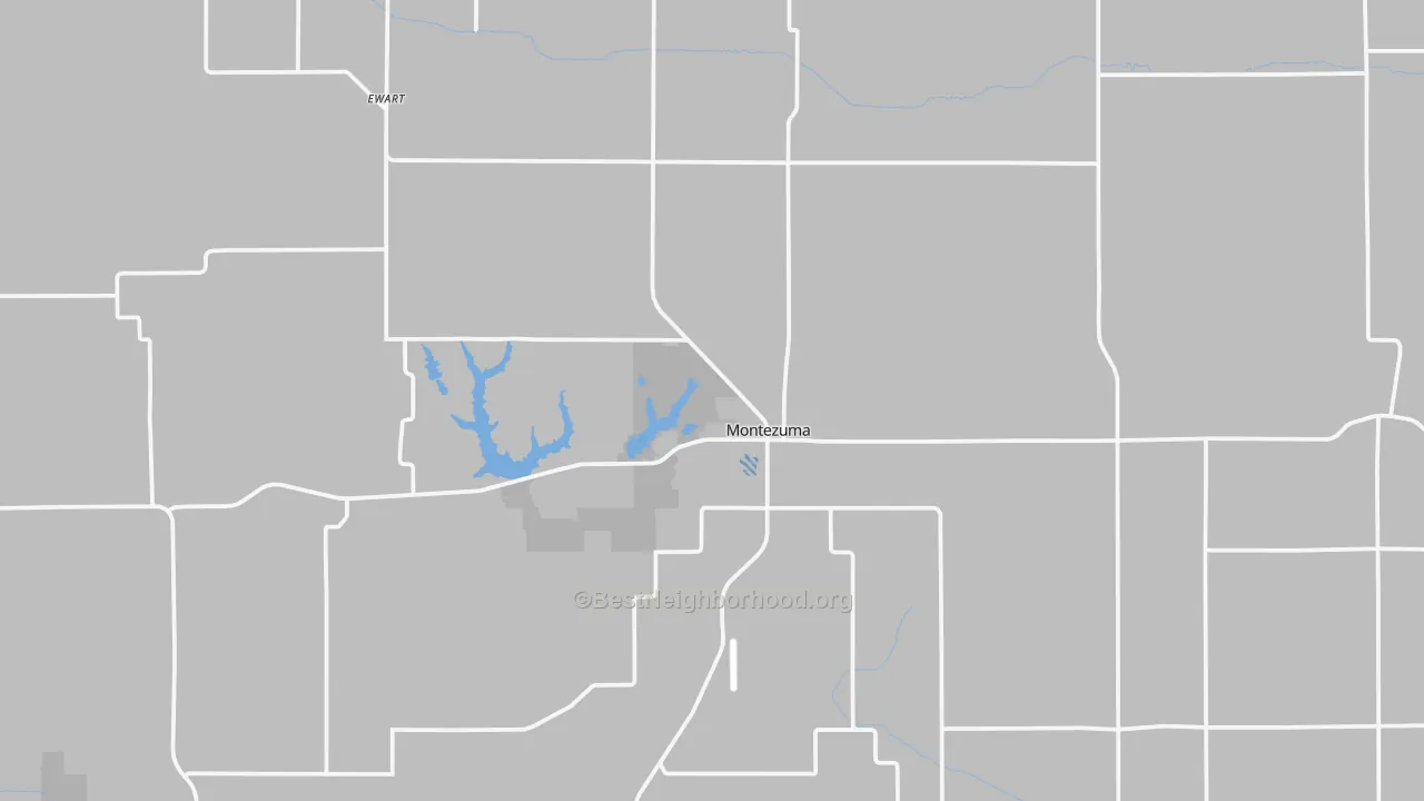Transit Grade map of Montezuma, IA