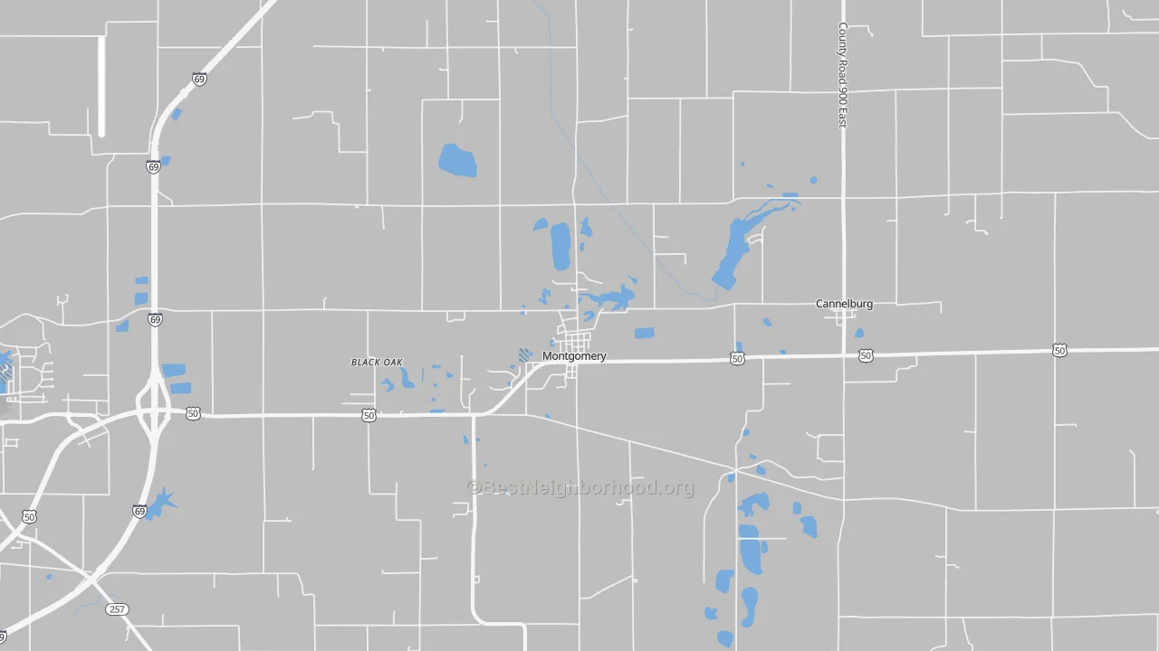 Transit Grade map of Montgomery, IN