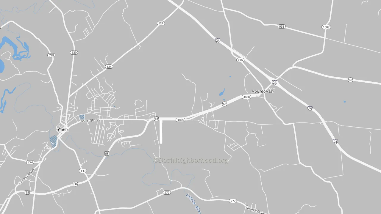 Transit Grade map of Montgomery, KY