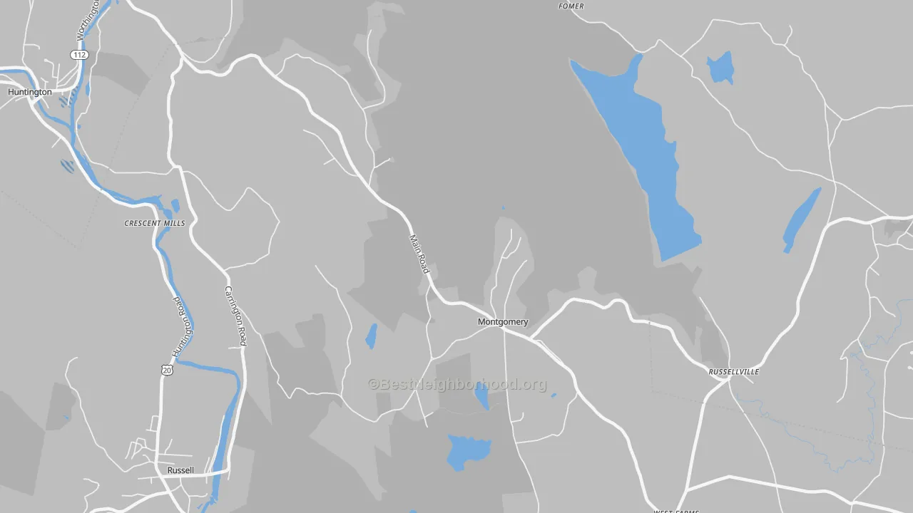 Transit Grade map of Montgomery, MA