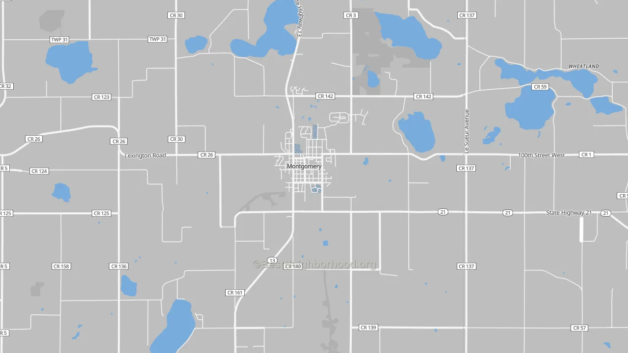 Transit Grade map of Montgomery, MN