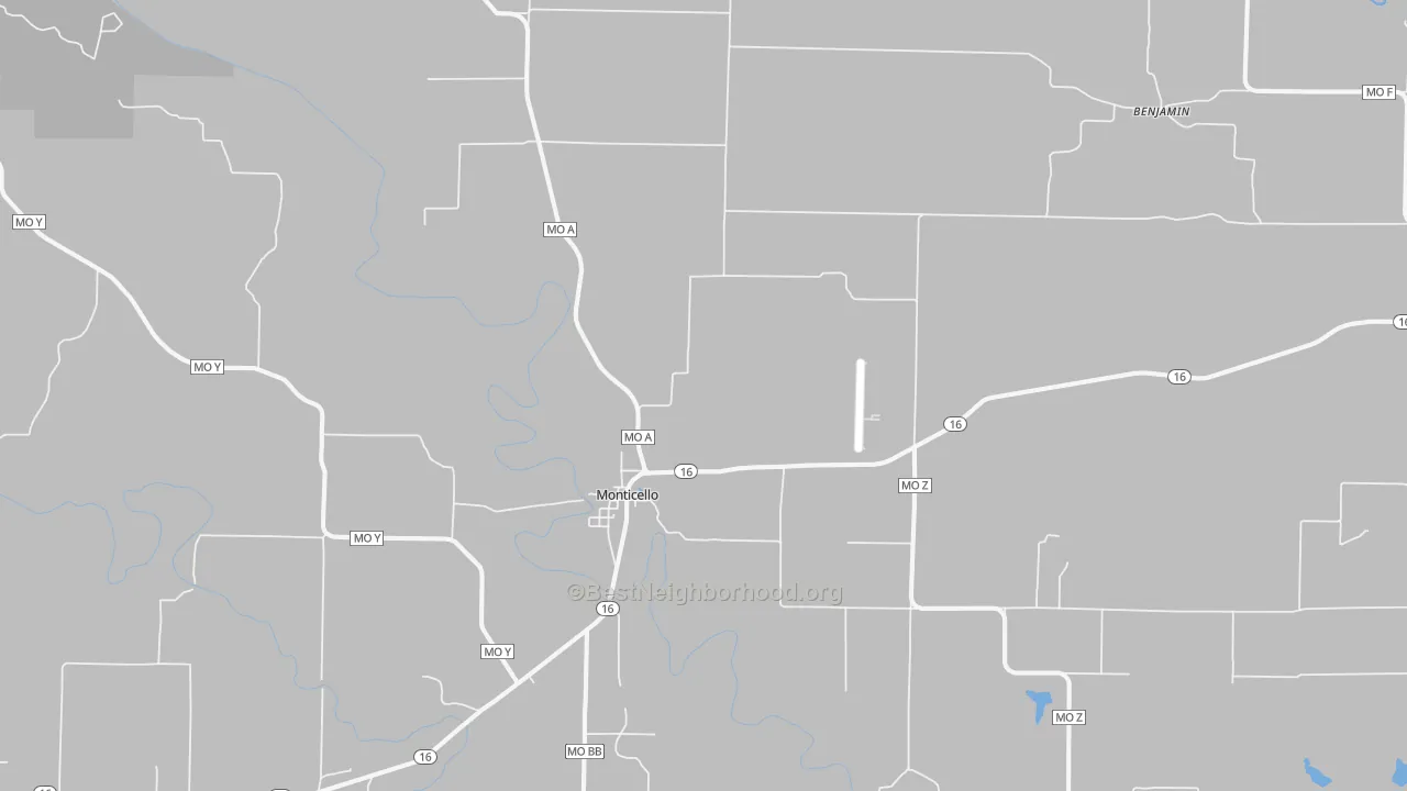 Transit Grade map of Monticello, MO