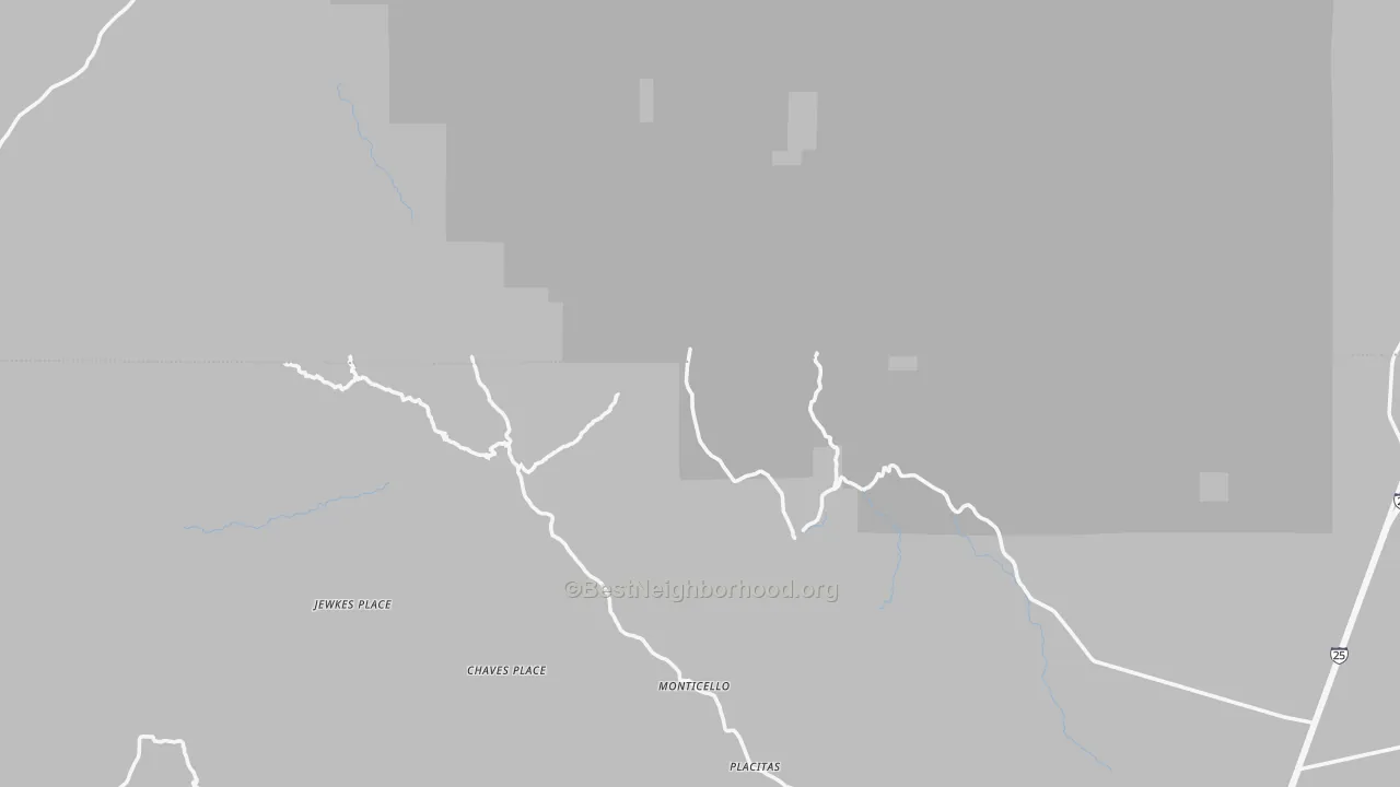 Transit Grade map of Monticello, NM