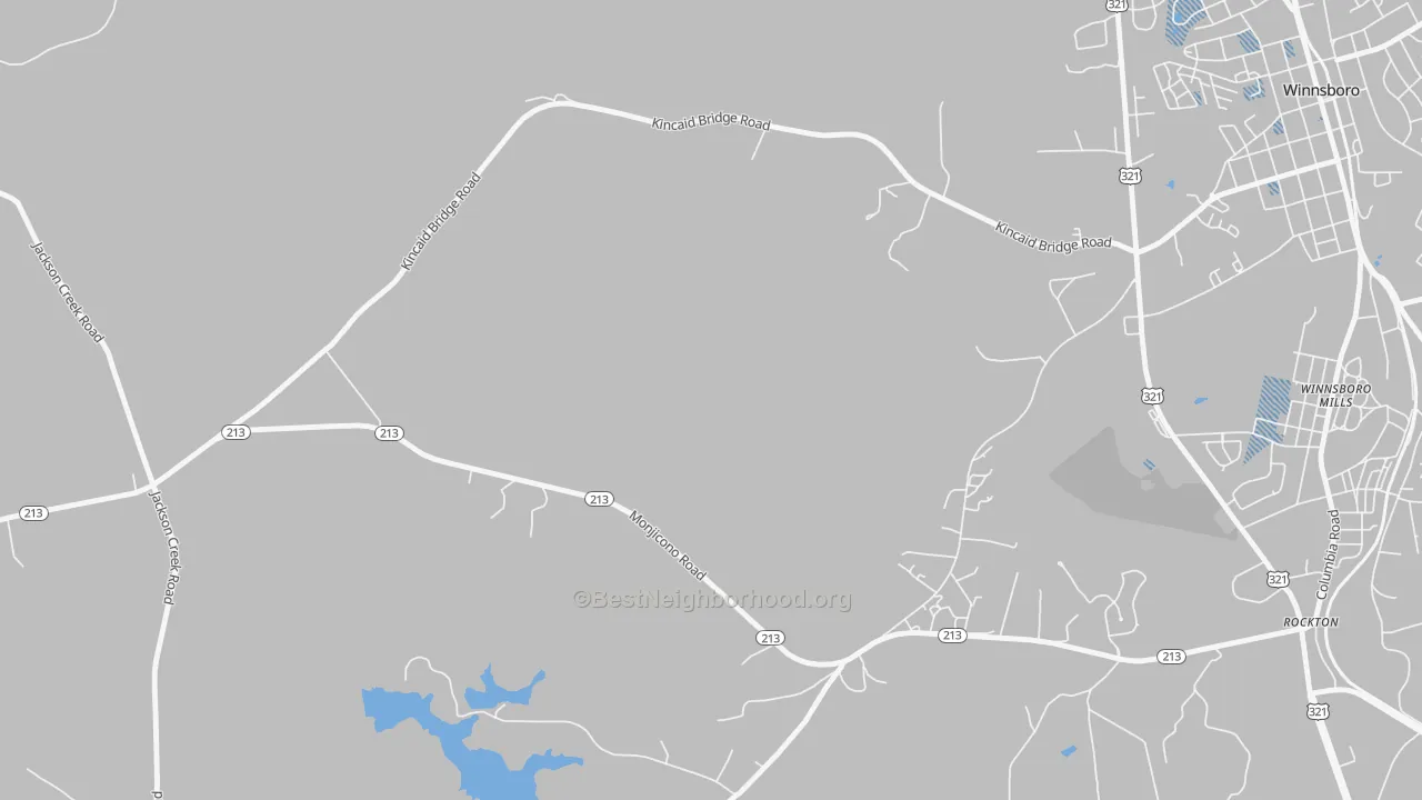 Transit Grade map of Monticello, SC