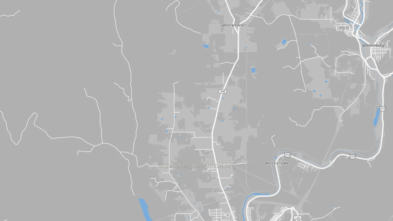 Transit Grade map of Montmorenci, PA