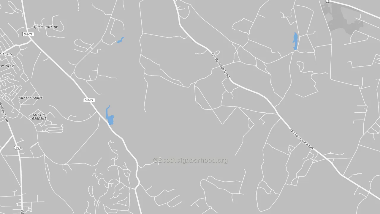 Transit Grade map of Montmorenci, SC