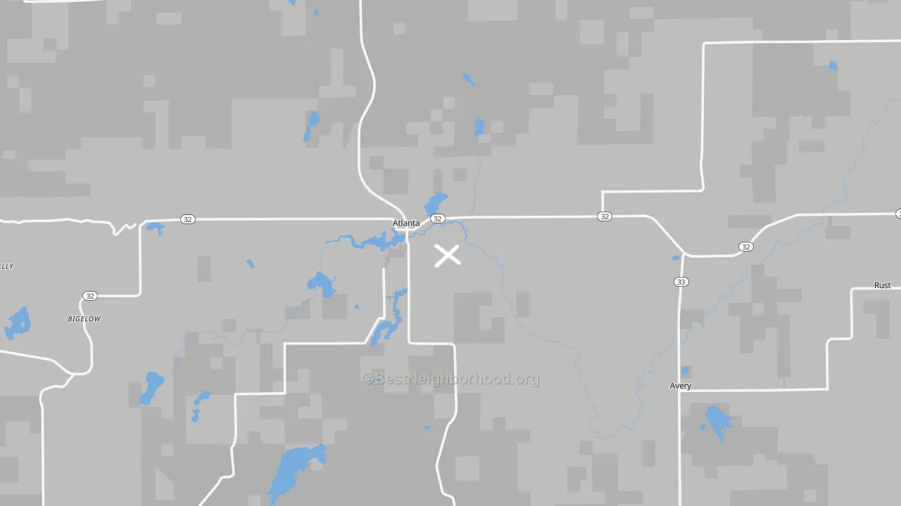 Transit Grade map of Montmorency County, MI