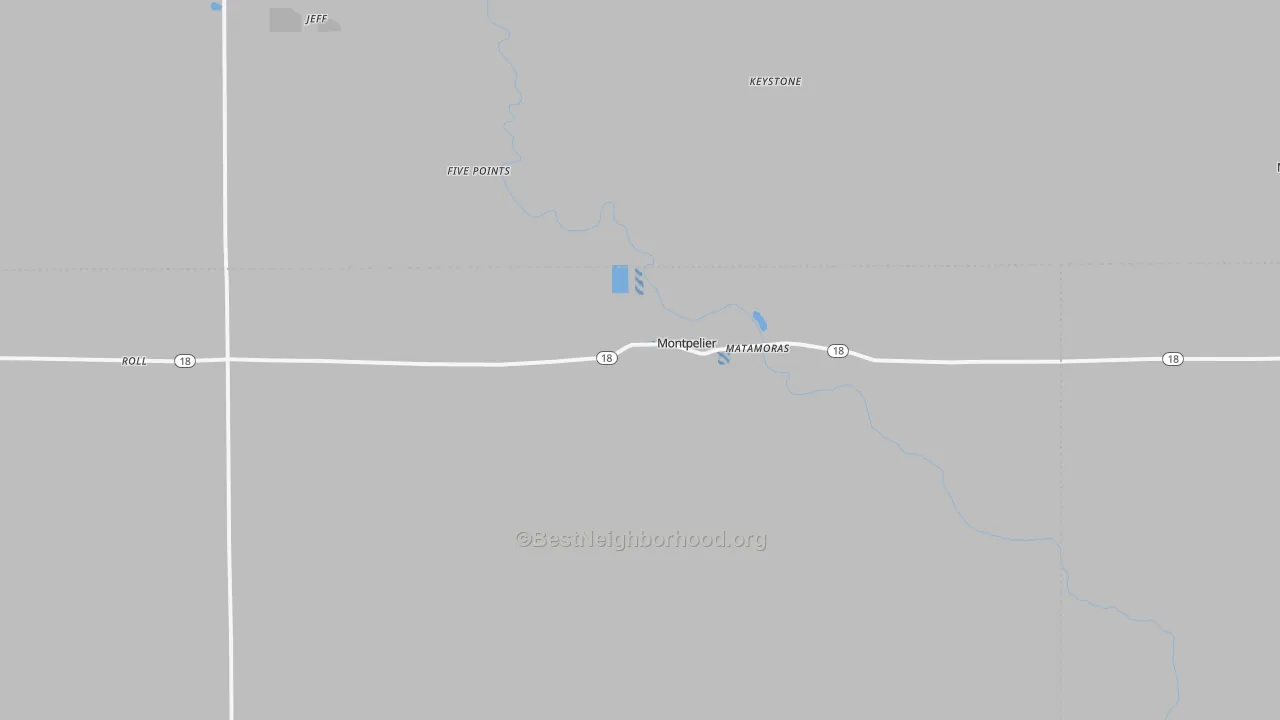 Transit Grade map of Montpelier, IN