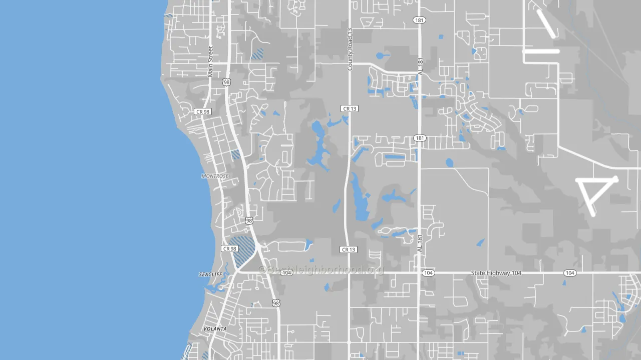 Transit Grade map of Montrose, AL
