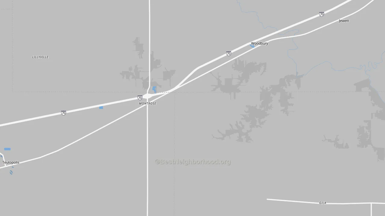 Transit Grade map of Montrose, IL