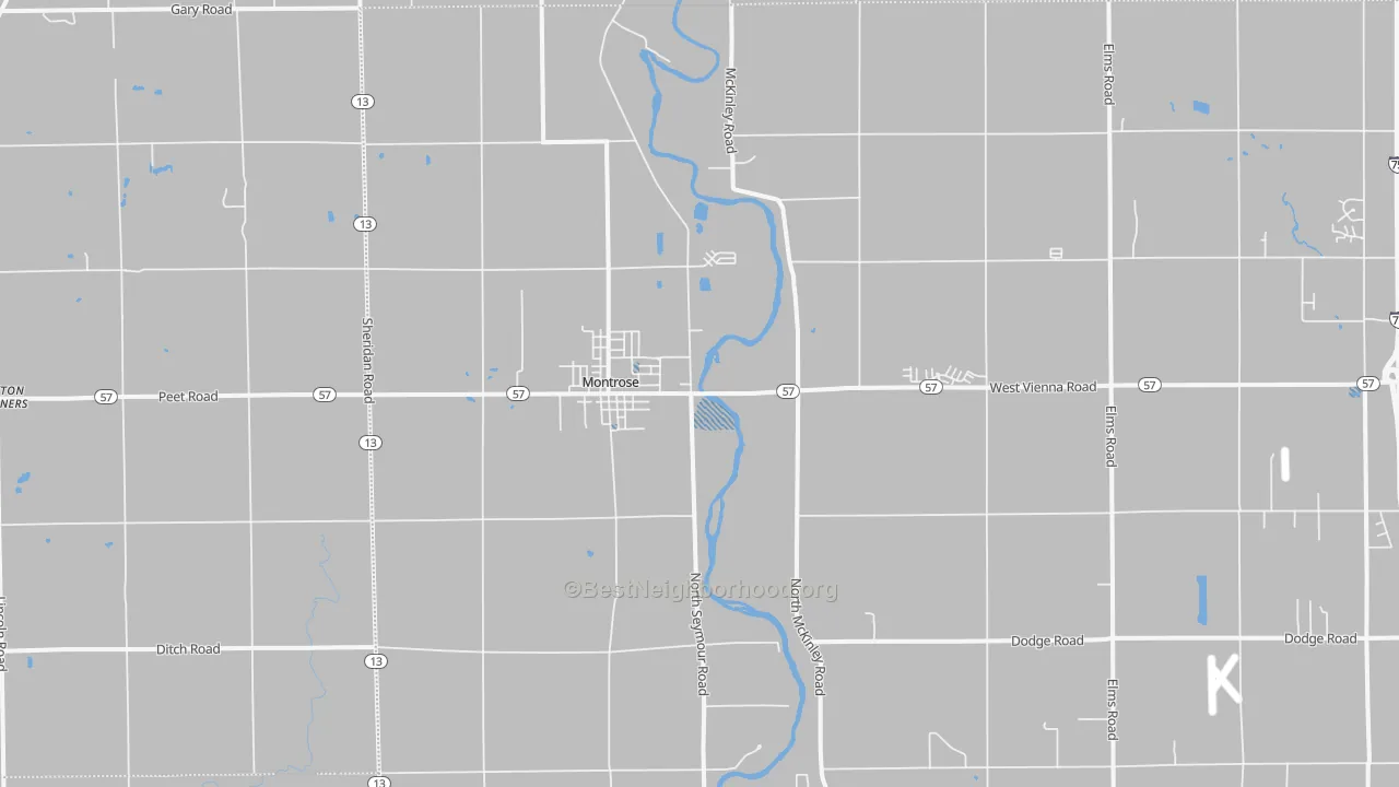 Transit Grade map of Montrose, MI