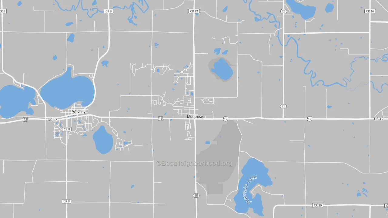 Transit Grade map of Montrose, MN