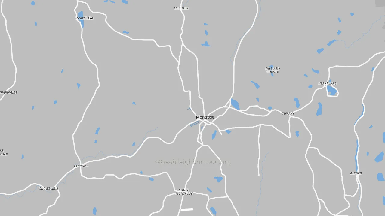 Transit Grade map of Montrose, PA