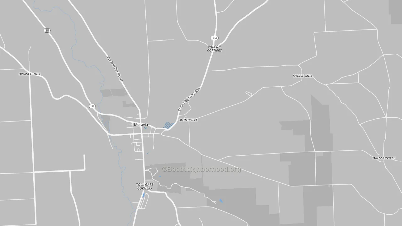 Transit Grade map of Montville, NY