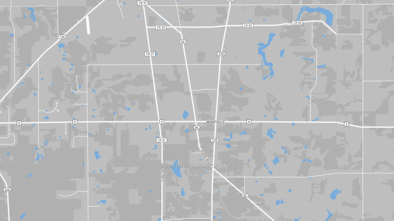 Transit Grade map of Montville, OH
