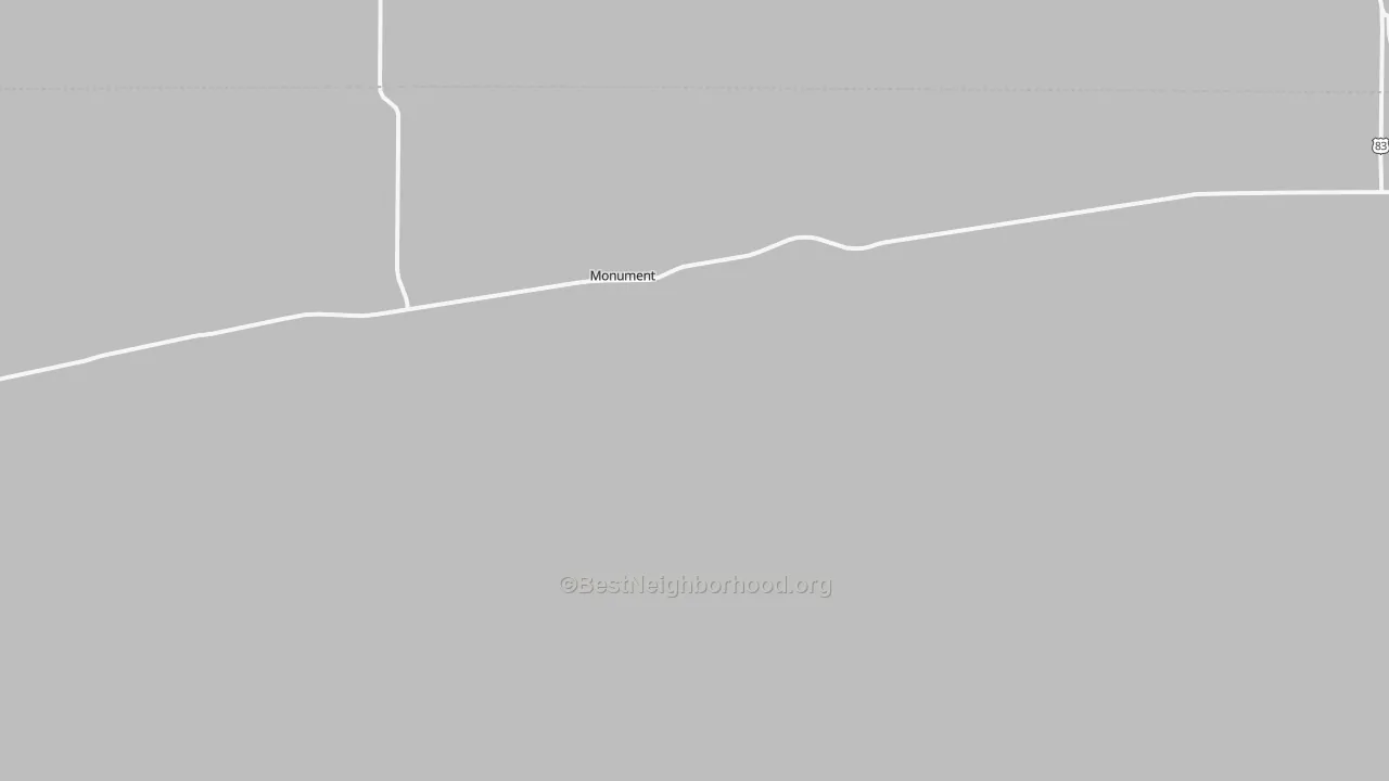 Transit Grade map of Monument, KS
