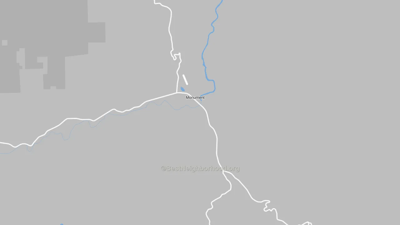 Transit Grade map of Monument, OR