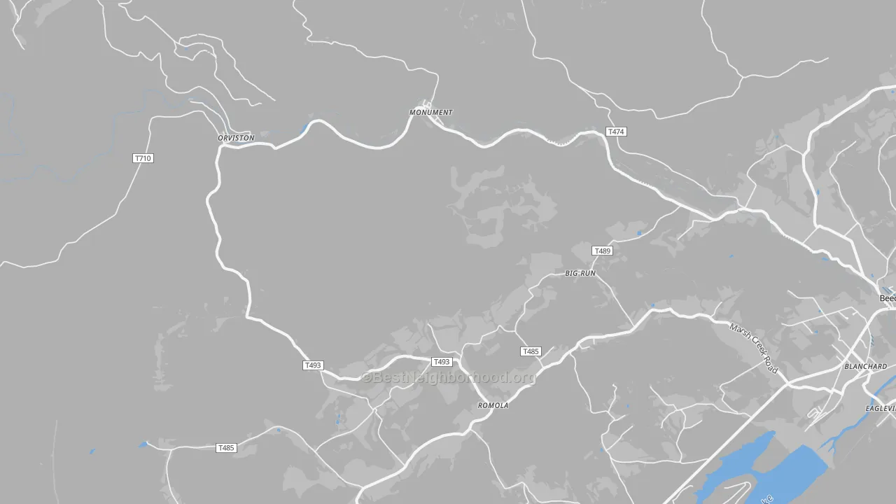 Transit Grade map of Monument, PA