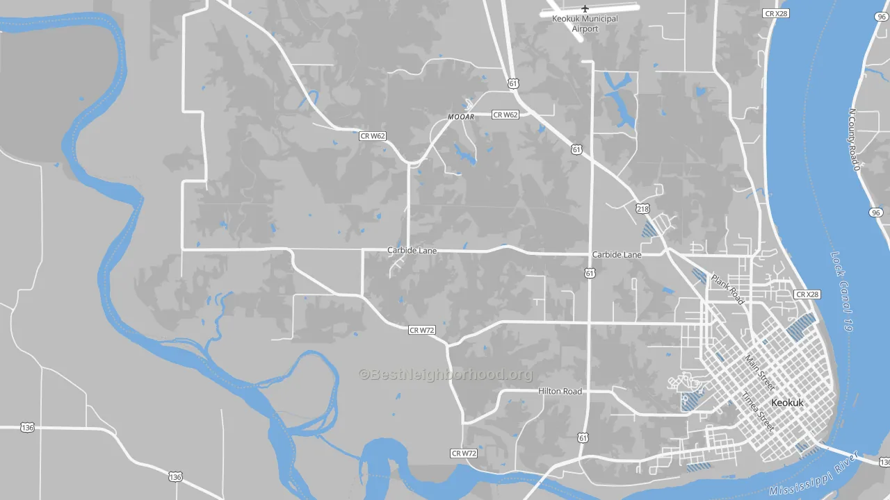 Transit Grade map of Mooar, IA