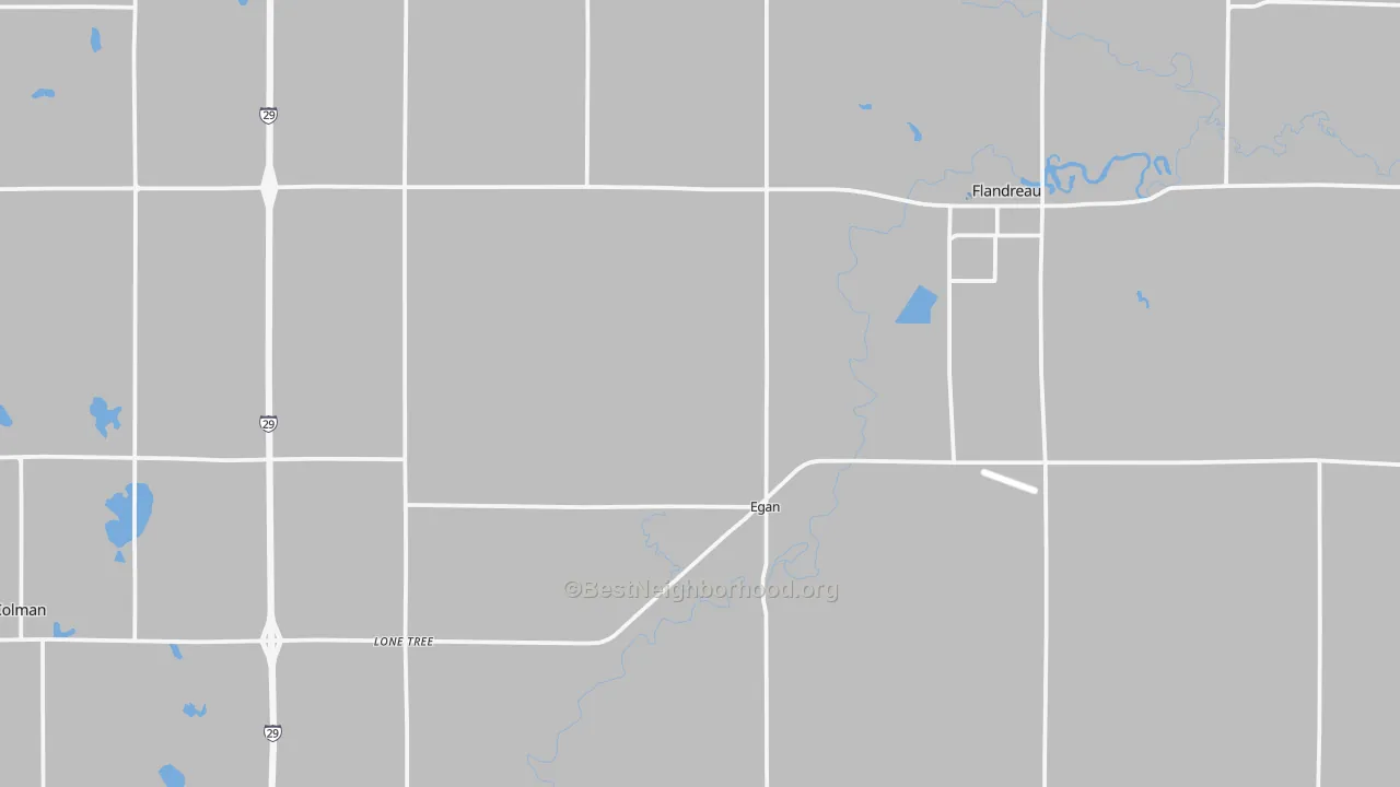 Transit Grade map of Moody County, SD