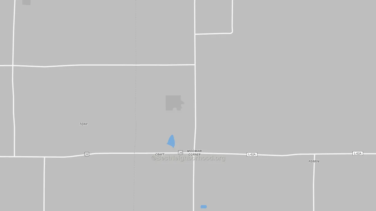 Transit Grade map of Moomaw Corner, NE