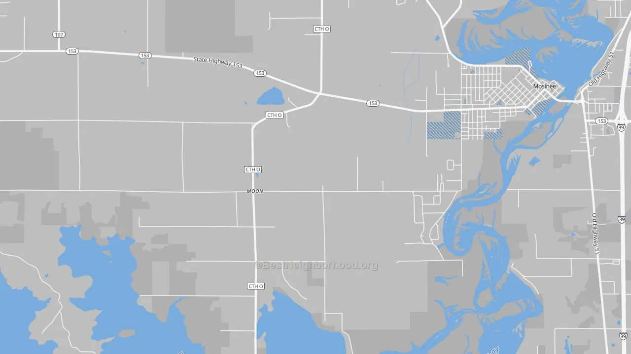 Transit Grade map of Moon, WI