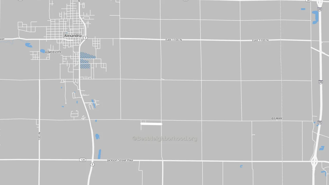 Transit Grade map of Moonville, IN