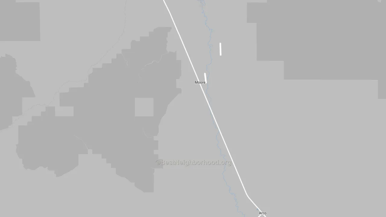 Transit Grade map of Moore, ID