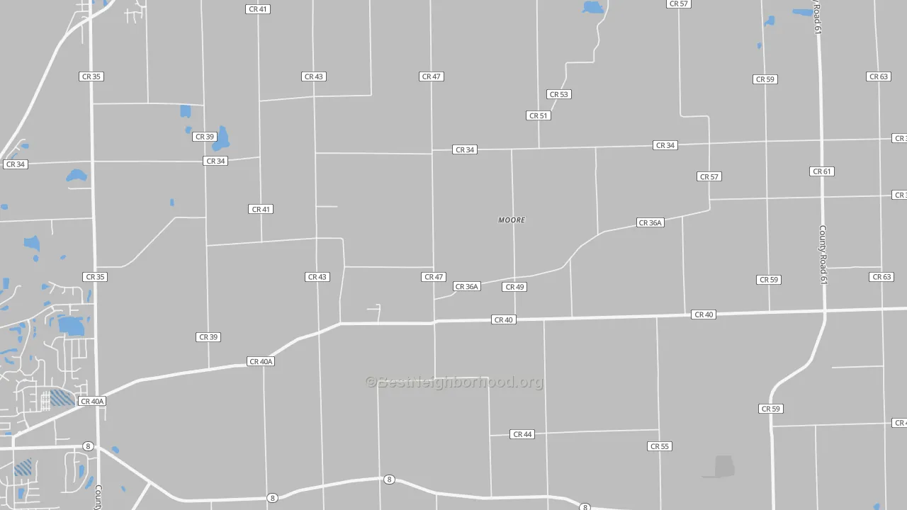 Transit Grade map of Moore, IN