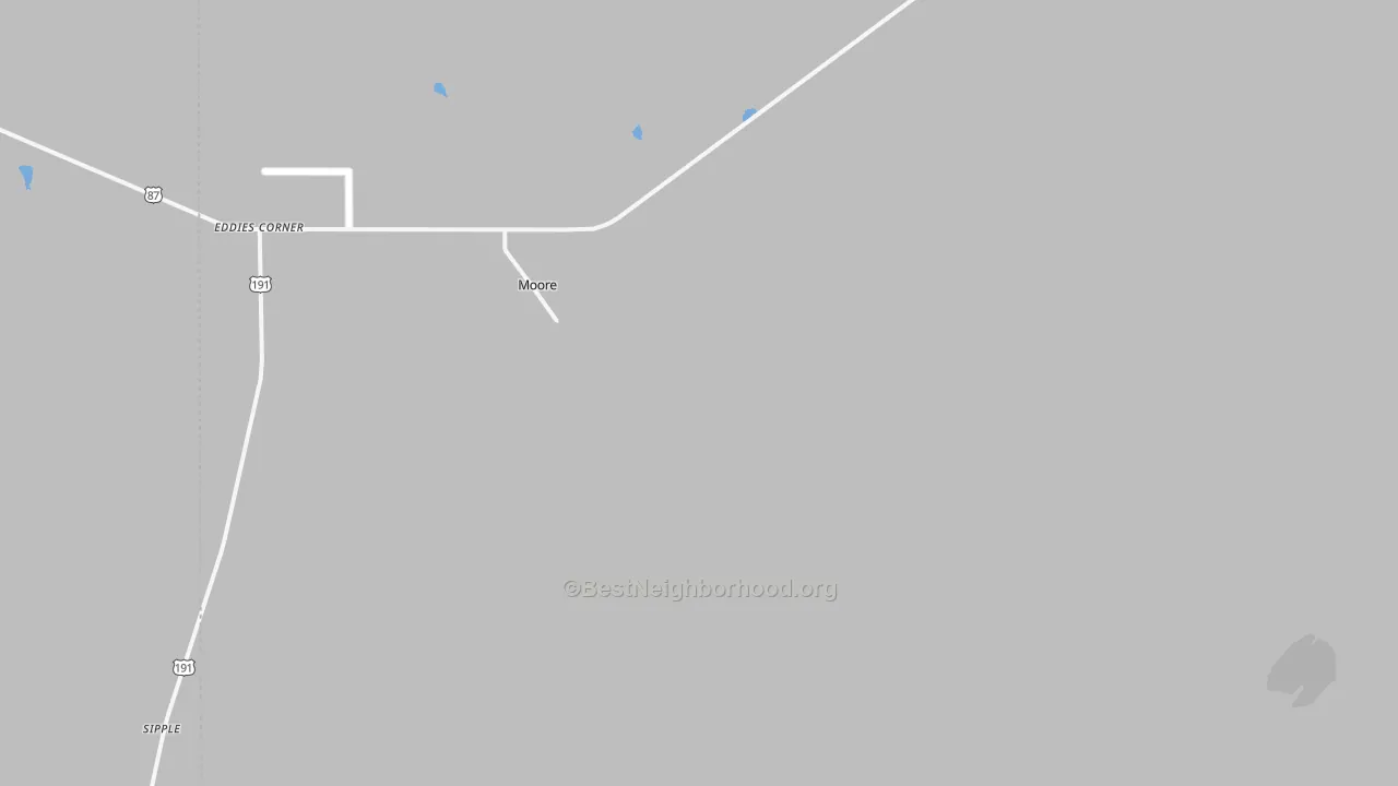 Transit Grade map of Moore, MT