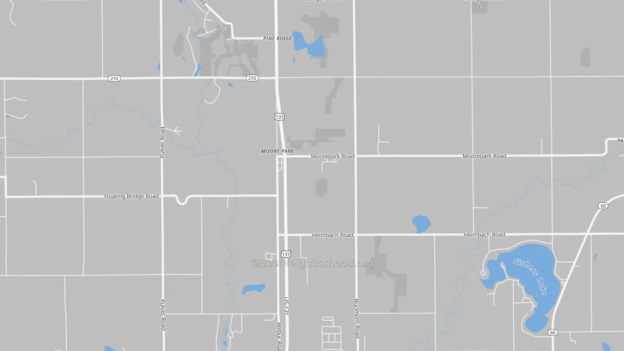 Transit Grade map of Moore Park, MI