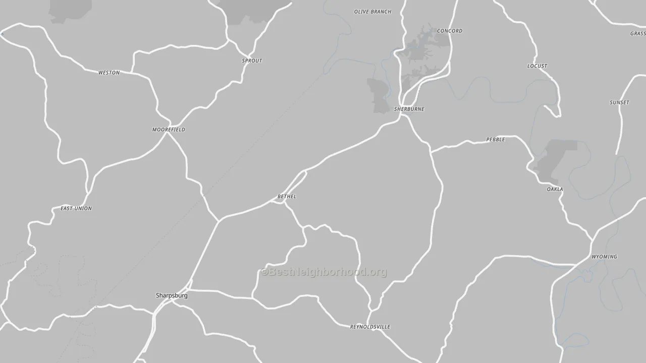 Transit Grade map of Moorefield, KY