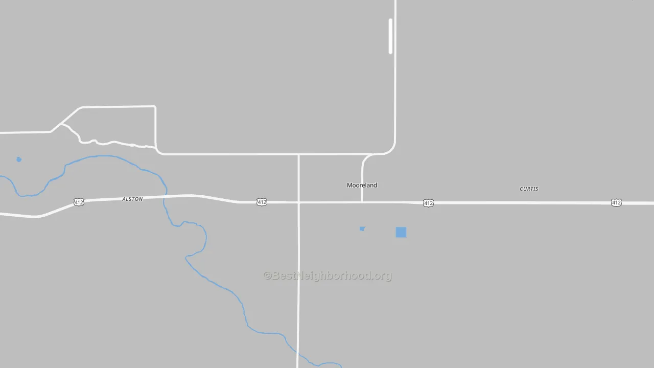 Transit Grade map of Mooreland, OK