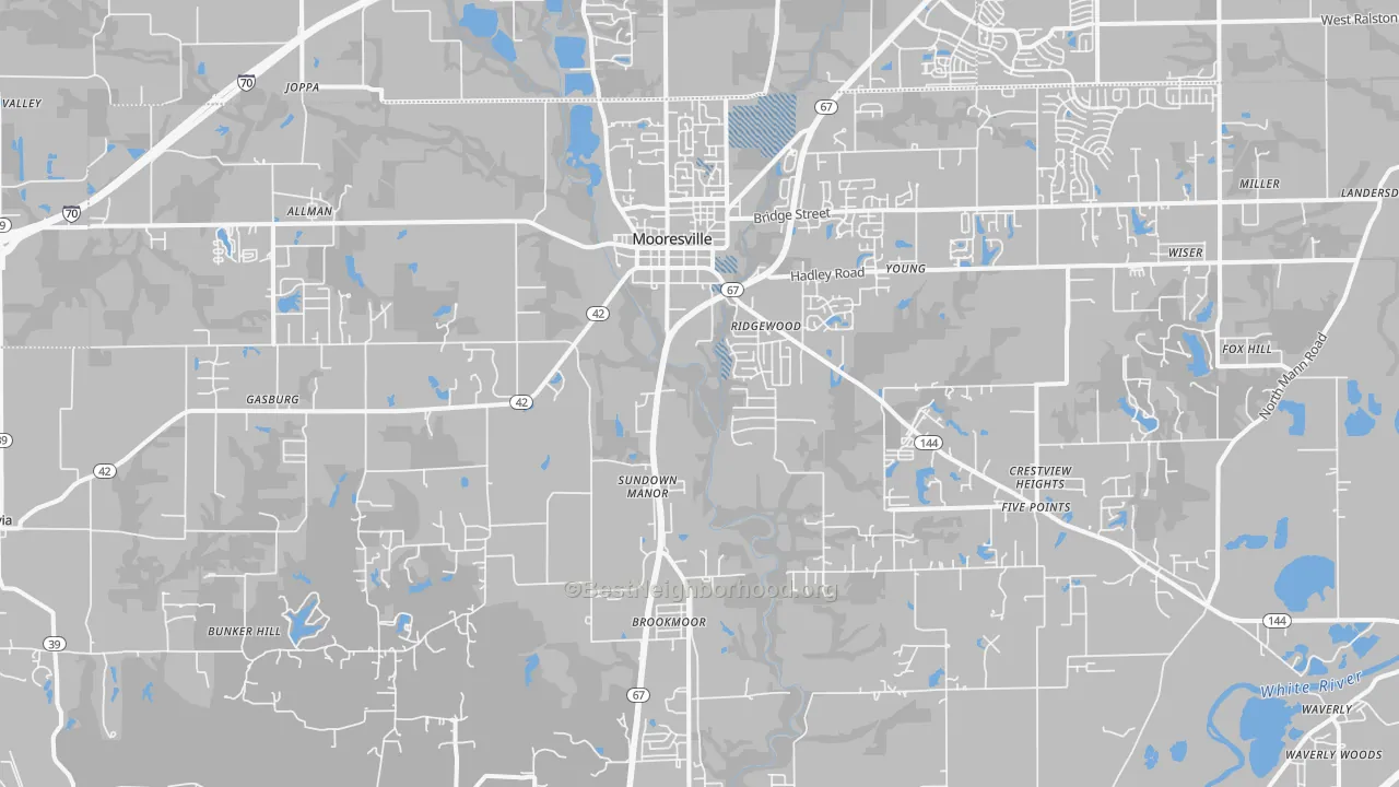 Transit Grade map of Mooresville, IN