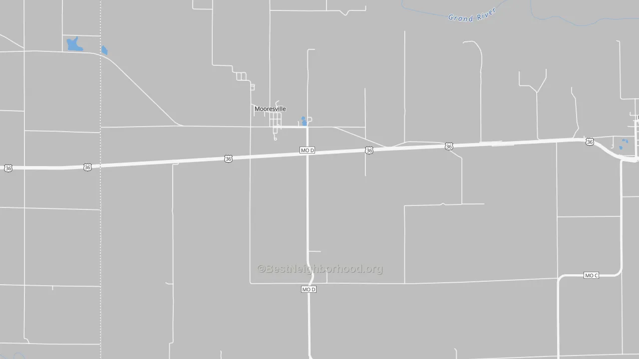 Transit Grade map of Mooresville, MO