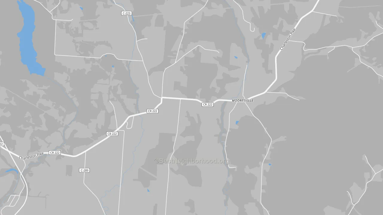 Transit Grade map of Mooresville, OH