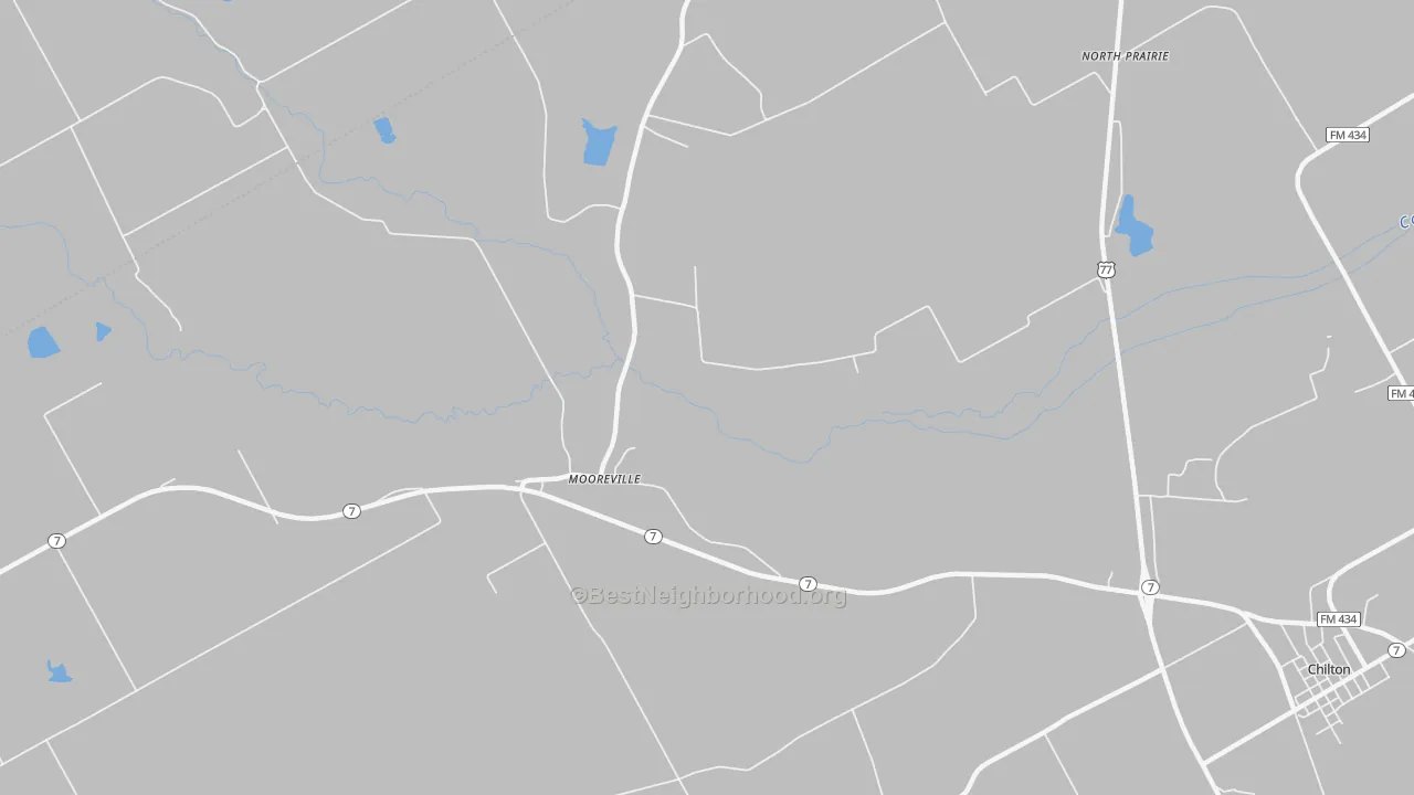 Transit Grade map of Mooreville, TX