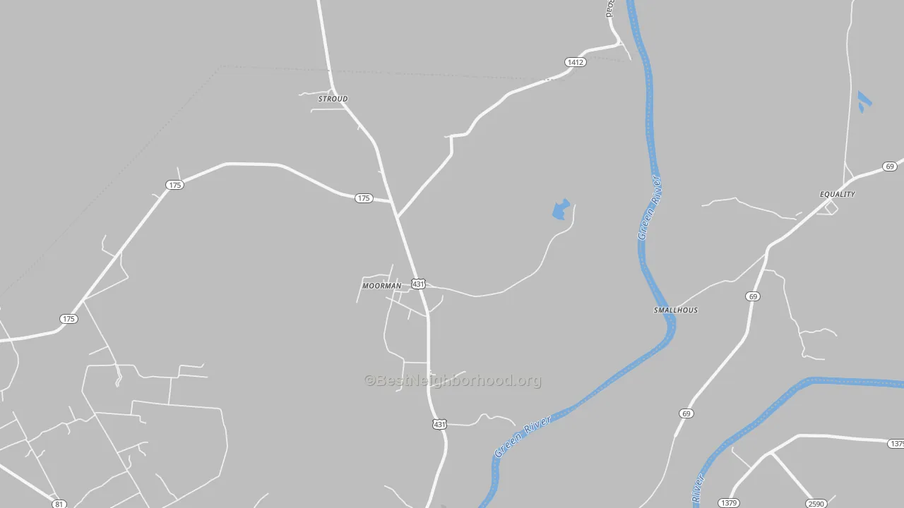 Transit Grade map of Moorman, KY