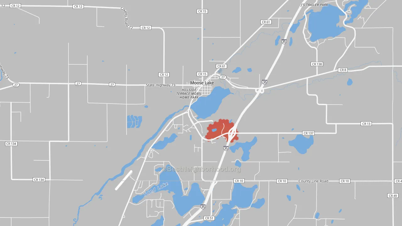 Transit Grade map of Moose Lake, MN