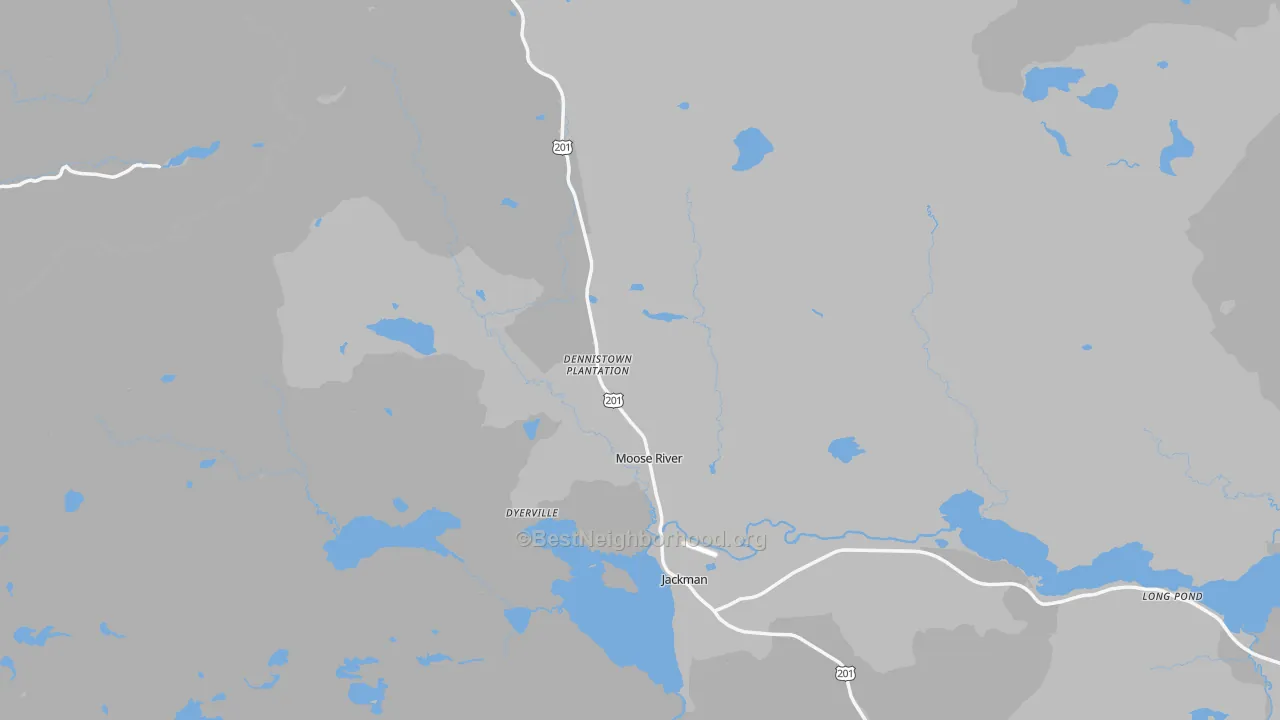 Transit Grade map of Moose River, ME