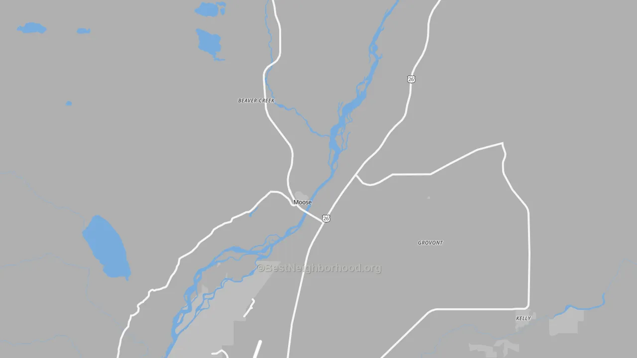 Transit Grade map of Moose, WY