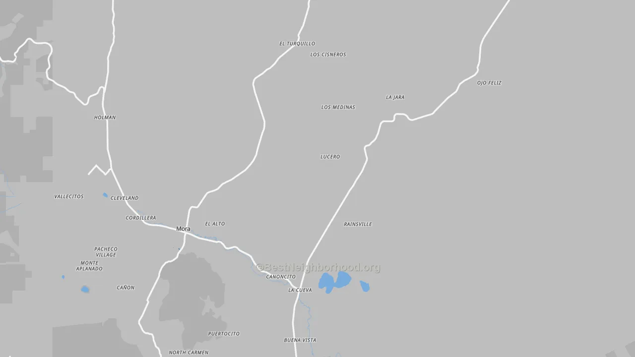 Transit Grade map of Mora County, NM