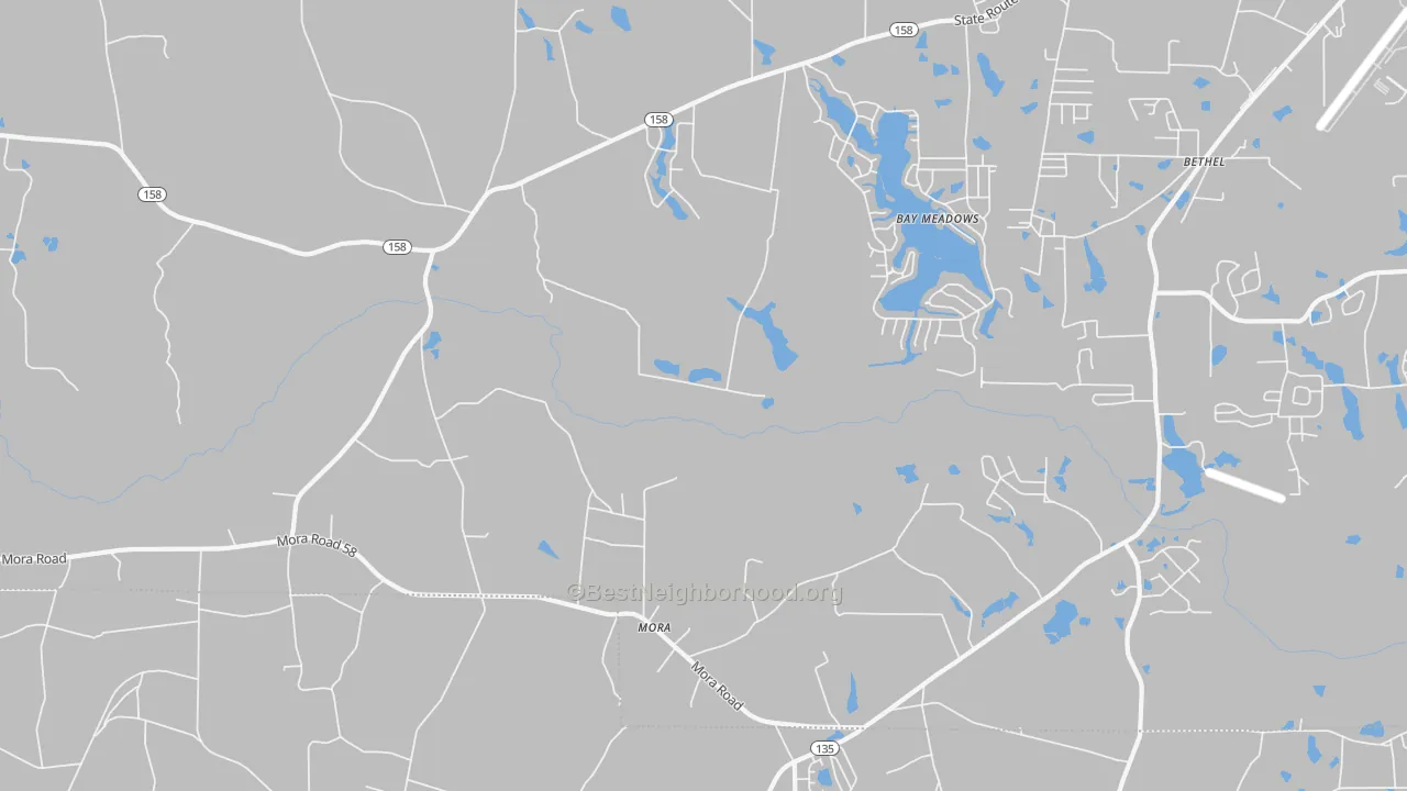 Transit Grade map of Mora, GA