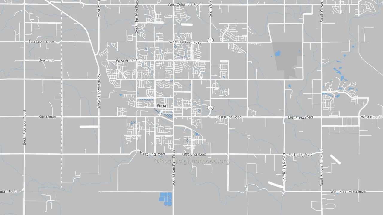 Transit Grade map of Mora, ID