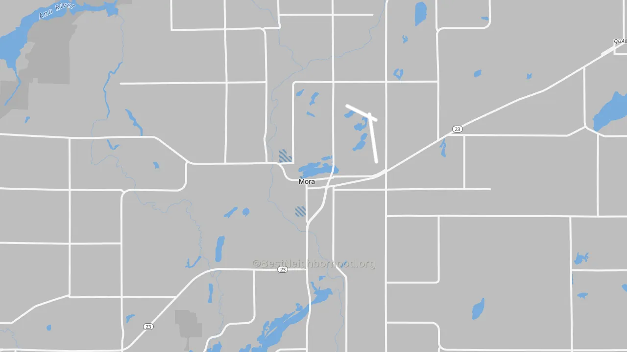 Transit Grade map of Mora, MN