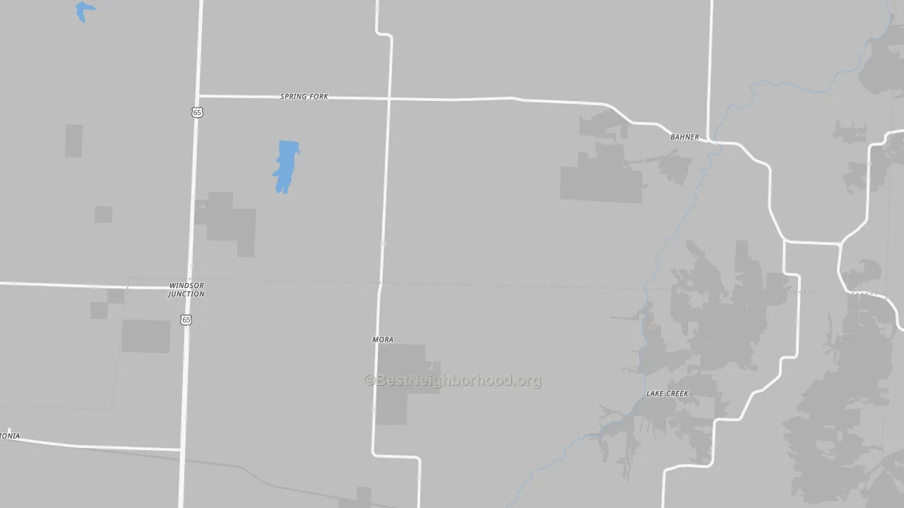 Transit Grade map of Mora, MO