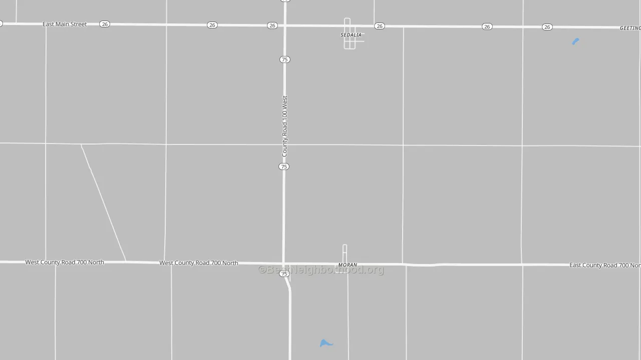 Transit Grade map of Moran, IN