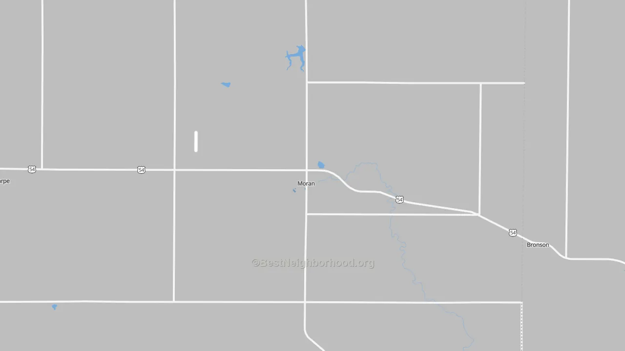 Transit Grade map of Moran, KS